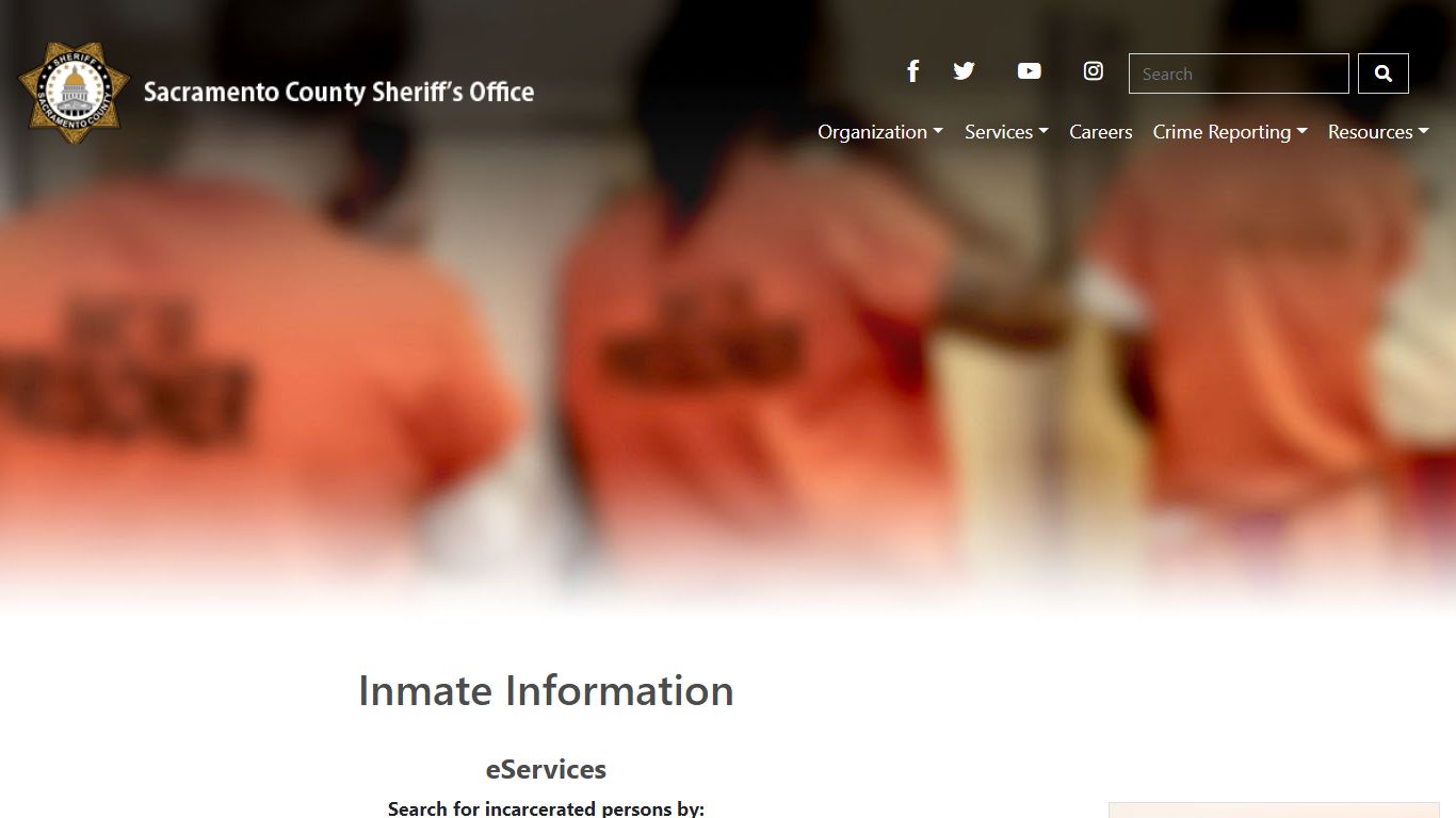 Inmate Information - Sacramento - Sac Sheriff